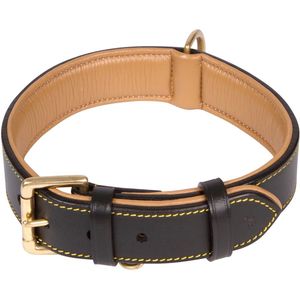 Strong Leather Dog <b>Collar</b> With Heavy Duty Hardware Designed For Powerful Dogs Outdoor Training And Walking - Product Image 1