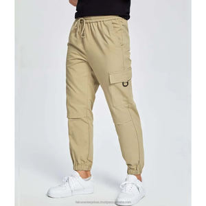 Pantalons pour hommes Pantalons délavés décontractés Pantalon de sport cargo Pantalon de survêtement avec logo personnalisé en vente de gros Pantalon de survêtement avec tissu foncé Design uni et vierge - Product Image 4