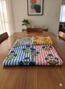 ผ้าฝ้ายหวีเนื้อนุ่มพิมพ์ลายดอกไม้สวยงามจาก Le Souvenirs เป็นมิตรต่อสิ่งแวดล้อม ระบายอากาศได้ดี ซึมซับความชื้นได้ดี น้ำหนักเบา - Product Image 2