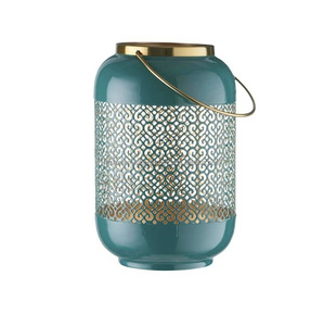 Farol de viento de hierro forjado, soporte de pie para decoración del hogar, estilo europeo, venta al por mayor - Product Image 2