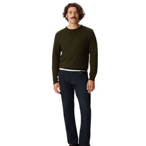 <b>Men</b> Dark Brown <b>Crew</b> <b>Neck</b> Knit <b>Sweater</b> Long Sleeve Pullover Casual Warm Soft Fashion Top Custom Logo OEM Manufacturer Wholesale - Product Image 3
