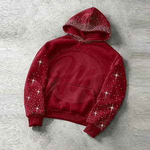 Latest Design Rhinestone Hoodies Best Selling Rhinestone Hoodies Light <b>Weight</b> Rhinestone Hoodies <b>For</b> <b>Sale</b> - Product Image 3