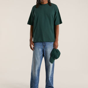 Camisetas de algodón para hombre, estilo oversize, manga corta, streetwear, unisex, 100% algodón, material transpirable, corte oversize. - Product Image 4