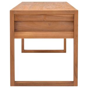 Mueble para TV de Madera de Teca Natural Sólida, Soporte para TV de Contrachapado Mediano - Product Image 4