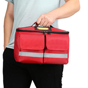 Sac de secouriste rouge haute visibilité, multi-poches, organisateur médical tactique pour les premiers intervenants et les professionnels des services d'urgence - Product Image 3