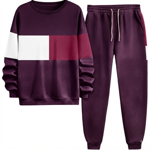 Men Tracksuit Casual Stand Collar Jackets Zipper Hoodies Sportwear <b>Pants</b> 2 Piece Sets Hip Hop Running Joggers Sports Suit - Product Image 2