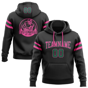 เสื้อฮู้ดดี้ฟุตบอลสีดำเขียวชมพูแบบใหม่ ดีไซน์สั่งทำพิเศษจากโรงงานขายส่งโดยตรง - Product Image 1