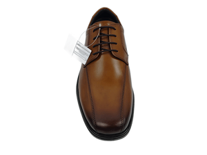 Zapatos Oxford de Cuero Marrón para Hombre, con Cordones, Punta Puntiaguda, Color Sólido, Suela de Goma Acolchada, para Todas las Temporadas - Product Image 5