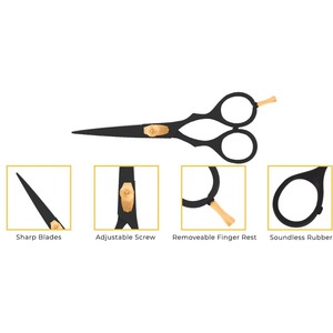 Ciseaux de coiffure professionnels en acier inoxydable de haute qualité 2026 pour barbier – Kits de ciseaux de salon - Product Image 2