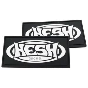 Eco-Friendly Embossed PVC Rubber Silicone Patches for Hats Garment Decoration 3D Promotional Raised 2D Badge Tag Hot <b>Top</b> Selling - Product Image 1