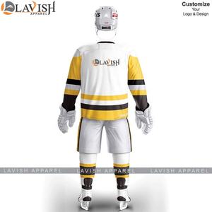 Vente en gros d'uniformes de hockey sur glace réversibles OEM faits sur mesure ensembles de sublimation de pantalon en jersey sergé style de vêtements somptueux - Product Image 5