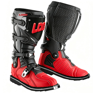 Nouvelles bottes de moto <span class=keywords><strong>enduro</strong></span> tout-terrain 2026 <span class=keywords><strong>pour</strong></span> hommes avec protection de tibia en TPU et quatre boucles métalliques - Product Image 1