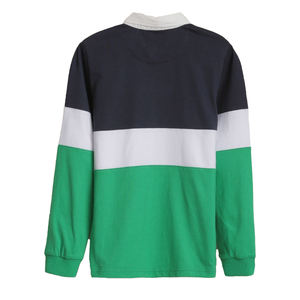 Chemises de rugby à manches longues classiques pour enfants avec logo brodé personnalisé, vêtements d'équipe pour jeunes, jersey de rugby épais en coton 100% pour garçons - Product Image 2