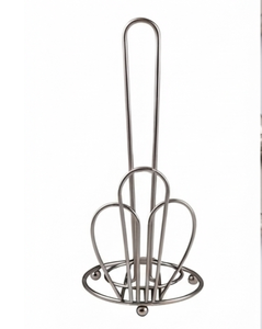 Modern Stainless Steel <b>Paper</b> Holder Round Free Standing <b>Kitchen</b> Tissue Roll Stand Minimalist Design Elegant Table Top For Home - Product Image 2