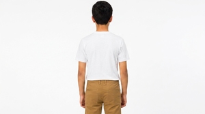 Kids Plain <b>White</b> T Shirt Custom Logo Printing 100% Cotton Casual Summer <b>Tee</b> Boys Blank T-Shirt Wholesale - Product Image 5