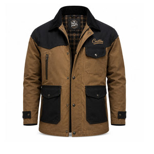 Manteau trench Duster pour homme, élégant, court, imperméable, vêtement d'extérieur d'hiver de qualité supérieure, durable, tendance, design moderne et élégant - Product Image 1