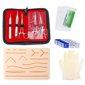 ADI INDUSTRY CE Certified Surgical <b>Suture</b> Practice <b>Kit</b> with Silicone Pad and Instruments for Medical Students Training - Product Image 3