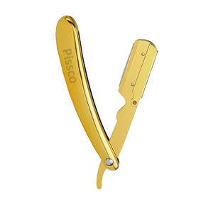 Folding <b>Shaving</b> Custom Stainless Steel Straight Razor Barber Hair Cut Razor Change Blade - Product Image 1