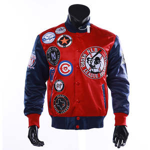 Chaqueta bomber satinada personalizada, impermeable y cortavientos, de nailon bordado, para hombre, con forro interior, venta al por mayor OEM. - Product Image 1
