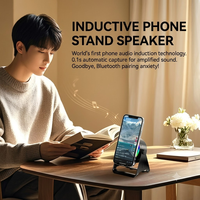 Haut-parleur de bureau A3 RGB avec son 360° °   Support de téléphone rotatif, haut-parleur audio sans fil, lumière LED colorée, base stable, lecteur de musique OEM