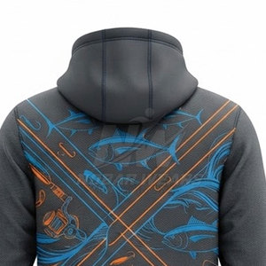 Sudadera con Capucha para Pesca, Manga Larga, Transpirable, para Camping, Senderismo, Navegación y Actividades Acuáticas - Product Image 6