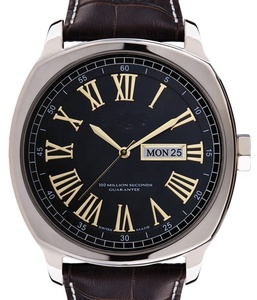 Nuevo movimiento de gaviota de mar 316L correa de cuero de cristal analógico de acero inoxidable reloj de pulsera mecánico correa de cuero italiano 50m agua - Product Image 1