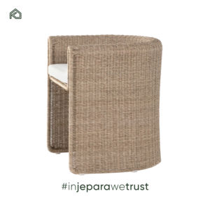 Fauteuil de salle à manger modulaire moderne Milou pour extérieur, prix d'usine, en bois durable et écologique, idéal pour appartement, jardin, patio - Product Image 2