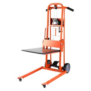 Carrello Elevatore Manuale con Verricello, Altezza Massima di Sollevamento 42.9, Capacità 330 Libbre, Carrello Portapallet Multifunzionale, Sollevatore di Materiali con Verricello, Portata Nominale 3 Tonnellate - Product Image 1