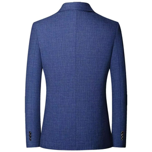 Trajes de Hombre Personalizables de Doble Botonadura, Antiarrugas, Casuales, Elegantes, para Negocios, Blazers Transpirables de Tela Tejida para Boda - Product Image 3