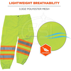 Pantalon de travail de sécurité pour applications professionnelles, ANSI Classe 2, imperméable, confortable, avec poches fonctionnelles, logo personnalisé - Product Image 2