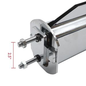 Supporto Cromato per Paraspruzzi a Molla Dritta per Camion, Interasse Bulloni 2.5'', Lunghezza 30'', Striscia Riflettente, Accessori per Camion - Product Image 5