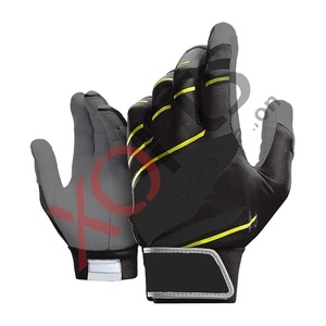 Latest Design High Quality Leather Baseball Batting Gloves Padded Lightweight Custom <b>Logo</b> Ambidextrous Professional Use - Product Image 1