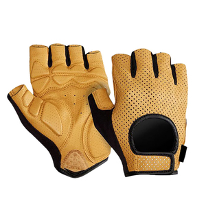 Gants de cyclisme unisexes demi-doigts de qualité supérieure, personnalisés, antidérapants, en néoprène et cuir, pour la pêche en extérieur et usage quotidien, durables - Product Image 4