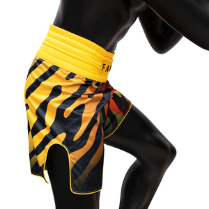 Shorts de boxe Fairtex pour hommes en satin léger de qualité supérieure, respirants, à séchage rapide, pour l'entraînement et la compétition, sublimation - Product Image 2