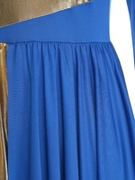 Combinaison Métallique à Jambes Larges pour Femme, Tenue de Danse pour Chorale, Danse Liturgique, Louange Lyrique, Cérémonie, Festival, Événement