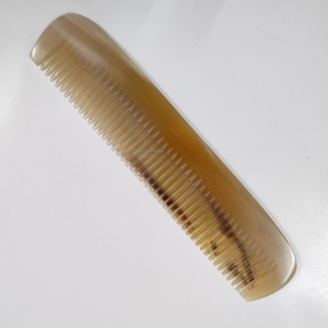 Peine de pelo de cuerno marrón, masaje de barba de Color Natural, peines multiusos, fácil de usar, precio de fábrica para salón de estilo de cabello - Product Image 1