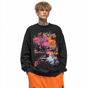 Sudadera Extra Grande Sublimada OEM para Hombre, Sudadera de Invierno con Forro Polar Grueso, Sudaderas Estampadas para Hombre - Product Image 2