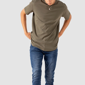 Camiseta de Manga Corta Unisex, Cuello Redondo, 100% Algodón, Color Sólido, Ligera, Personalizable al por Mayor - Product Image 3