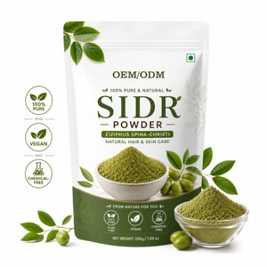 ผงใบซิดร์บริสุทธิ์ 100% OEM/ODM บรรจุภัณฑ์ 200 กรัม ผงสมุนไพรซิซิฟัส สปินา-คริสตี คุณภาพพรีเมียม สำหรับทำความสะอาดเส้นผมและบำรุงผิว - Product Image 1
