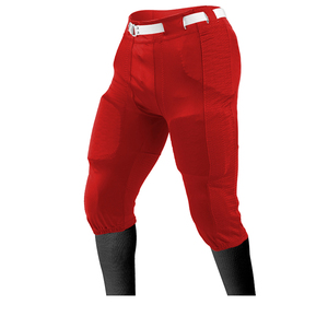 Men's Black Padded American Football <b>Pants</b> With <b>Mesh</b> Panels Belt Closure Athletic Fit Adult Sports Wear - Product Image 4