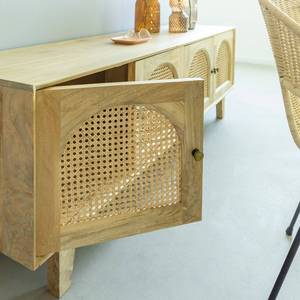Meuble TV Vandana Vertex Vista en bois de manguier et cannage - Product Image 2