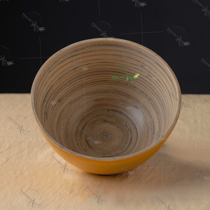 Design classique personnalisé plat de service en bambou jetable écologique naturel pour salade fruits cuisine pique-nique fête utilisation - Product Image 3