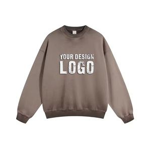 Sudadera Casual Urbana para Hombre, Cuello Redondo, Lavado Intenso, con Degradado de Color Personalizado, Talla Grande - Product Image 4