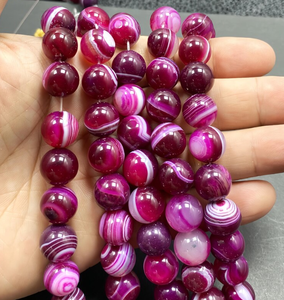 Perles de cristal naturel |   Lepidolite Citrine Agate violette |   Perles de pierres précieuses de guérison de 6 mm et 8 mm |   Couleur personnalisée |   Bijoux en gros - Product Image 3