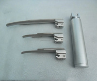 Laringoscopio de Fibra Óptica Medivolve MI-600166, Juego de 3 Hojas de Acero Inoxidable, Eléctrico, CE, para Diagnóstico ORL y Veterinario