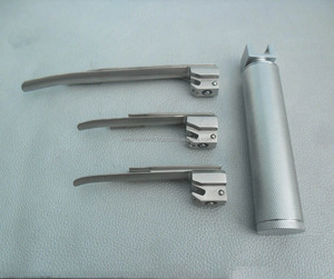 Laryngoscope à fibres optiques Miller, ensemble de 3 lames, instruments de diagnostic ORL CE ISO, laryngoscopie vétérinaire - Product Image 2