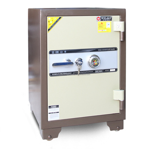 WELKO <b>Safe</b> Key <b>Lock</b> Cold Rolled Steel Home <b>Safe</b> for Hotels Model Fingerprint <b>Safe</b> WELKO LX630 FE Brown - Product Image 1