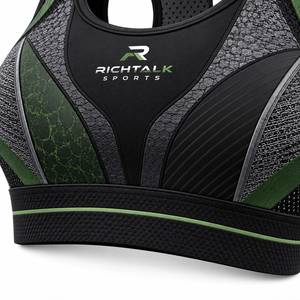 Soutien-gorge de sport pour femme à sublimation, meilleur prix, haute performance, dos nageur, logo frontal, séchage rapide, respirant, vente en gros, haute qualité - Product Image 5