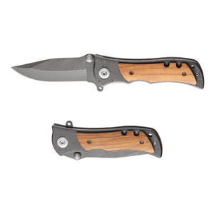 Cuchillo de Bolsillo de Acero de Damasco de Alta Calidad, con Mango de Plástico, Personalizable OEM, para Campismo, Caza Táctica y Actividades al Aire Libre - Product Image 2