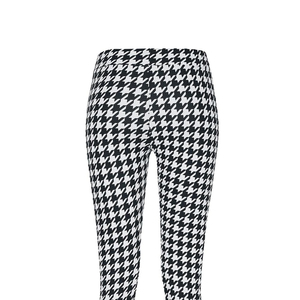 Leggings pour femmes à motif pied-de-poule, taille haute, extensibles, coupe skinny, imprimés, style mode, décontractés - Product Image 4